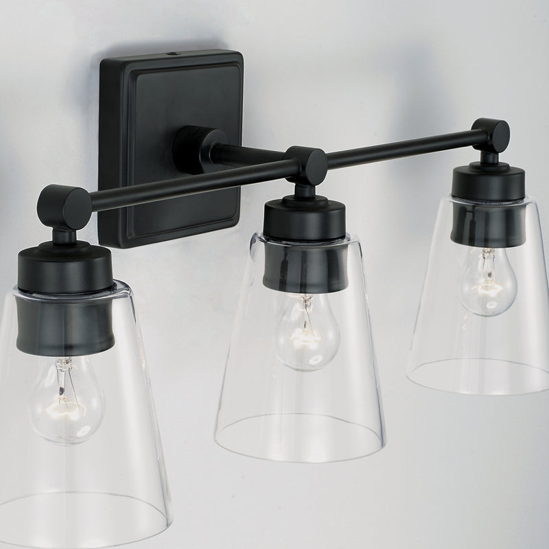 Capital Lighting 121831MB-432 Rory Three Light Vanity, Matte Black Alternate Image 2.jpg