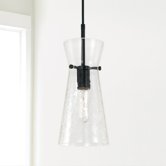 Capital Lighting 342411MB Mila One Light Pendant, Matte Black Alternate Image 2.jpg