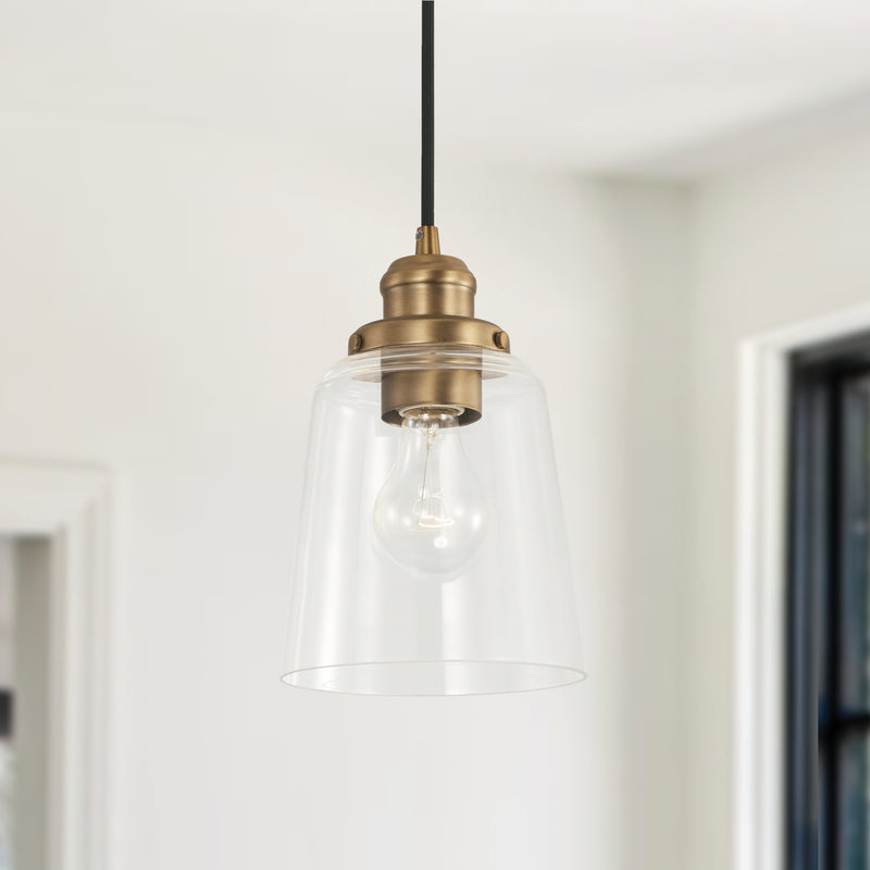Capital Lighting 3718AD-135 Fallon One Light Pendant, Aged Brass Alternate Image 2.jpg