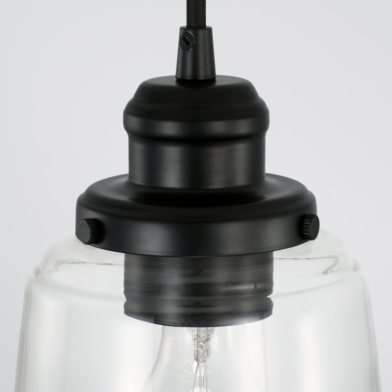 Capital Lighting 3718MB-135 Fallon One Light Pendant, Matte Black Alternate Image.jpg