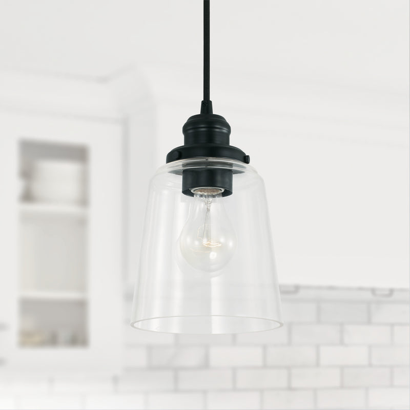 Capital Lighting 3718MB-135 Fallon One Light Pendant, Matte Black Alternate Image 2.jpg