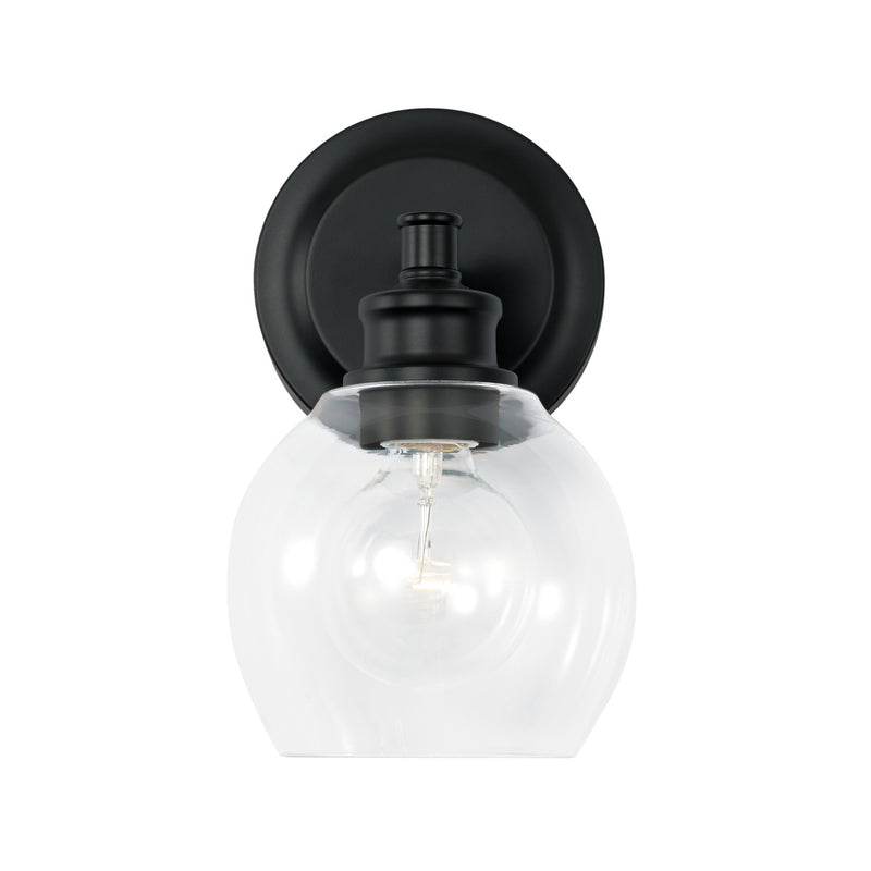 Capital Lighting 621111MB-426 Mid Century One Light Wall Sconce, Matte Black Alternate Image.jpg