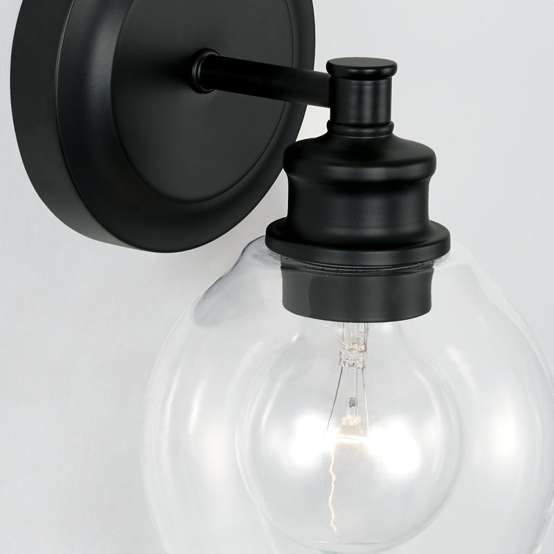 Capital Lighting 621111MB-426 Mid Century One Light Wall Sconce, Matte Black Alternate Image 2.jpg