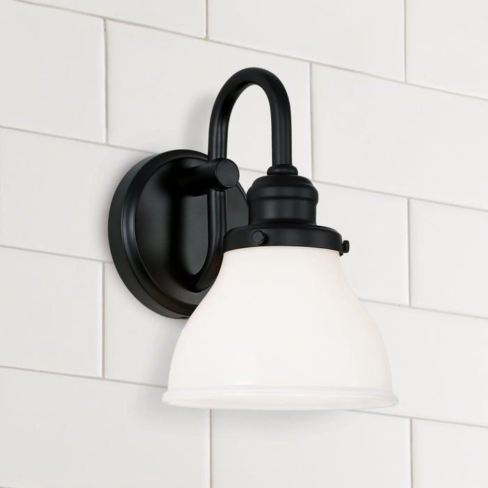 Capital Lighting 8301MB-128 Baxter One Light Wall Sconce, Matte Black Alternate Image 3.jpg