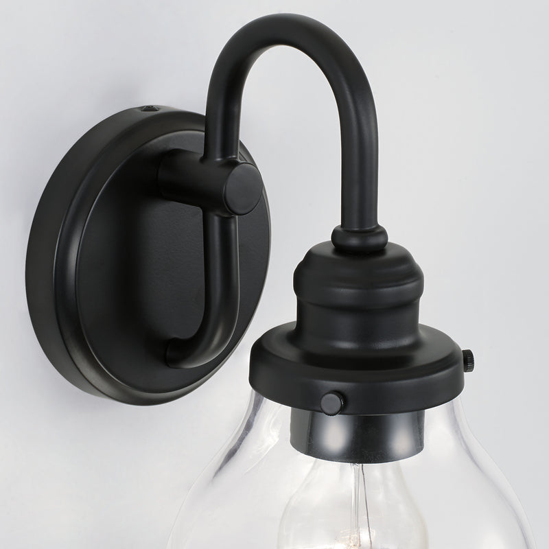 Capital Lighting 8301MB-461 Baxter One Light Wall Sconce, Matte Black Alternate Image 2.jpg