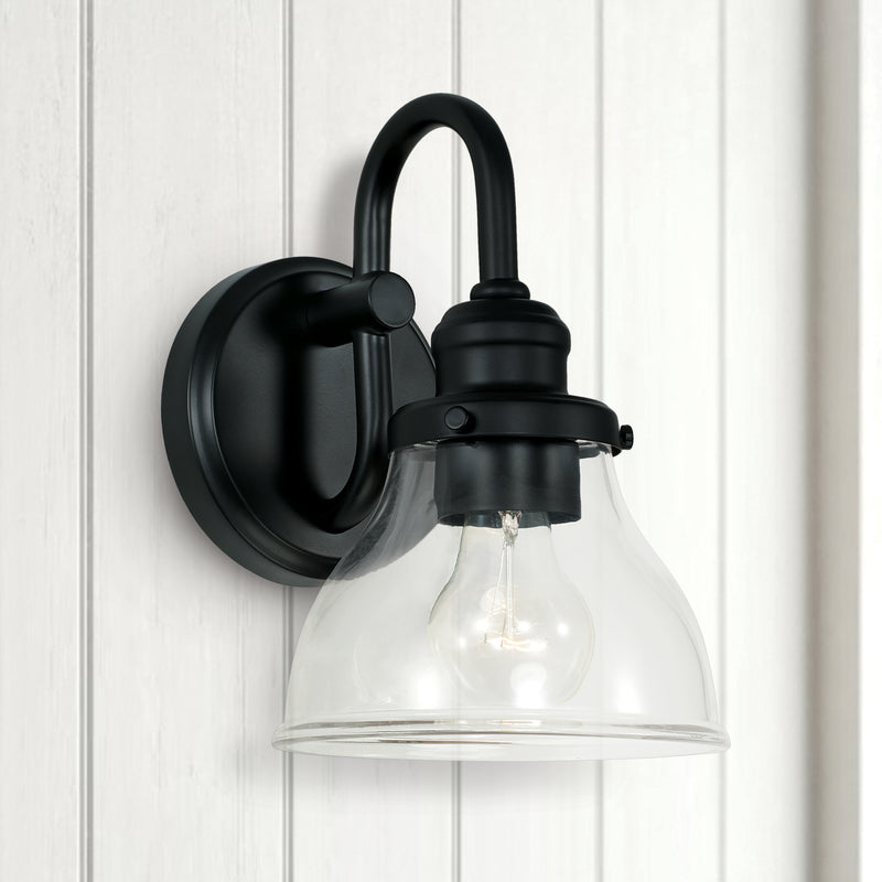 Capital Lighting 8301MB-461 Baxter One Light Wall Sconce, Matte Black Alternate Image 3.jpg