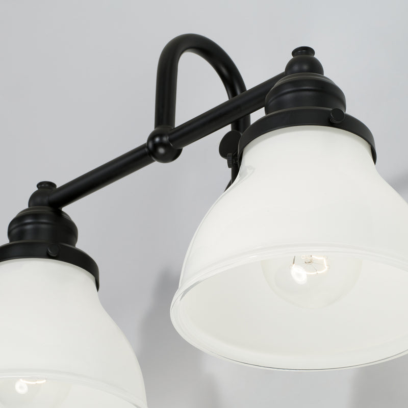 Capital Lighting 8302MB-128 Baxter Two Light Vanity, Matte Black Alternate Image 2.jpg