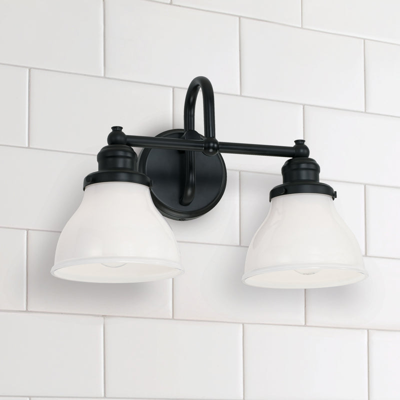 Capital Lighting 8302MB-128 Baxter Two Light Vanity, Matte Black Alternate Image 3.jpg