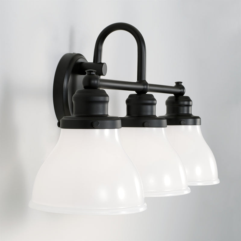Capital Lighting 8303MB-128 Baxter Three Light Vanity, Matte Black Alternate Image 2.jpg