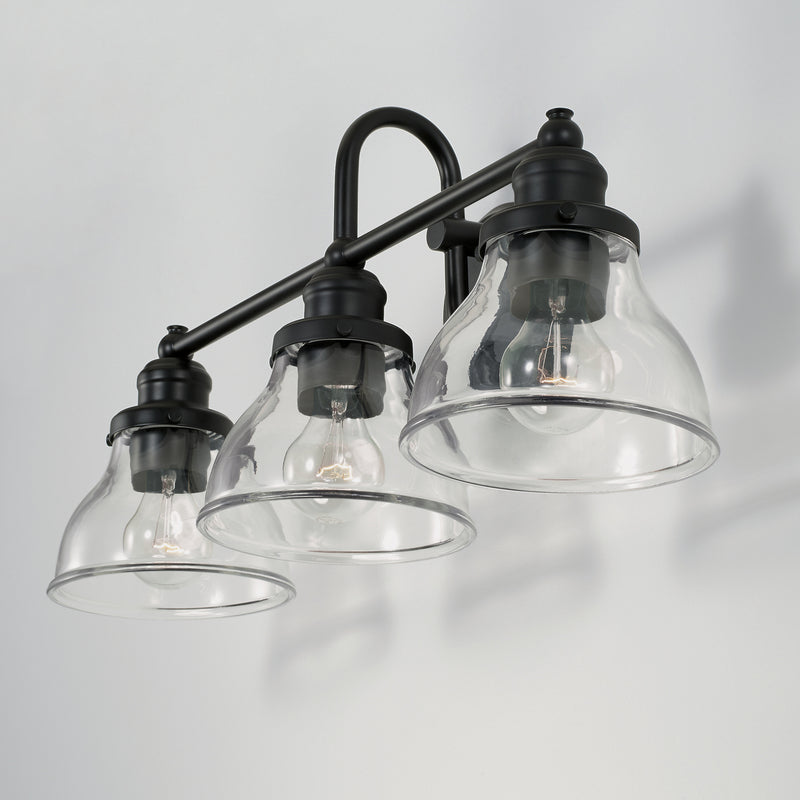 Capital Lighting 8303MB-461 Baxter Three Light Vanity, Matte Black Alternate Image 2.jpg