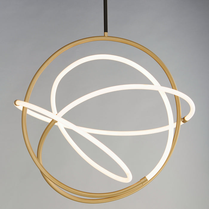 ET2 E25096-01BKGLD Mobius LED Pendant, Black / Gold Alternate Image.jpg