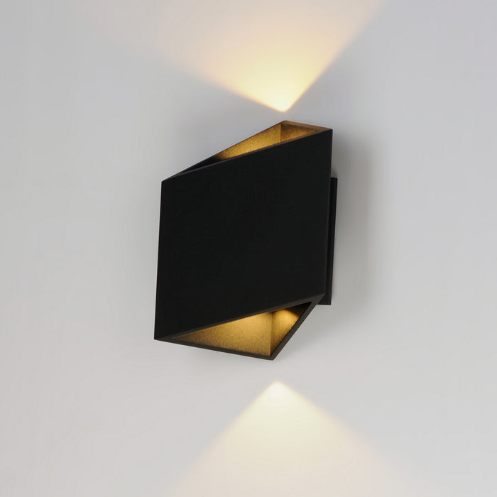 ET2 E41373-BK Alumilux Facet LED Outdoor Wall Sconce, Black Alternate Image 4.jpg