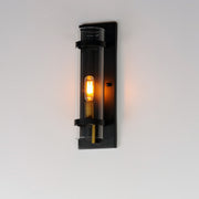 Maxim 2640BKAB Capitol One Light Wall Sconce, Black / Antique Brass Alternate Image 2.jpg