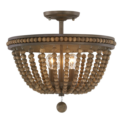 Capital Lighting 9A122A Three Light Semi-Flush Mount, Tobacco (2)
