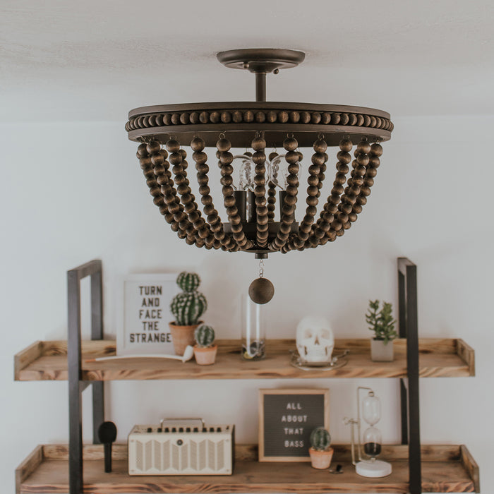 Capital Lighting 9A122A Three Light Semi-Flush Mount, Tobacco (4)