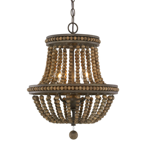 Capital Lighting 9A123A Three Light Chandelier, Tobacco (2)