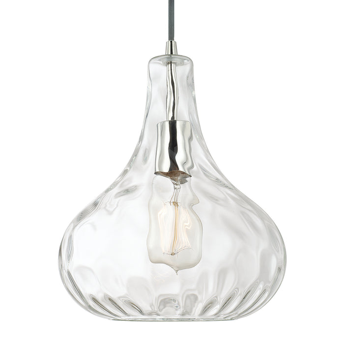 Capital Lighting 9B239A One Light Pendant, Polished Nickel (2)