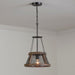 Capital Lighting 9D322A One Light Pendant, Zinc and Wood (4)