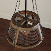 Capital Lighting 9D322A One Light Pendant, Zinc and Wood (5)