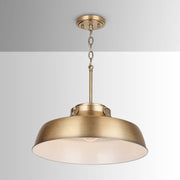 Capital Lighting 9D328A One Light Pendant, Aged Brass (4)