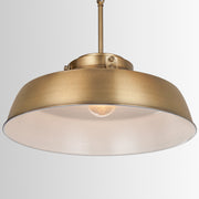Capital Lighting 9D328A One Light Pendant, Aged Brass (5)