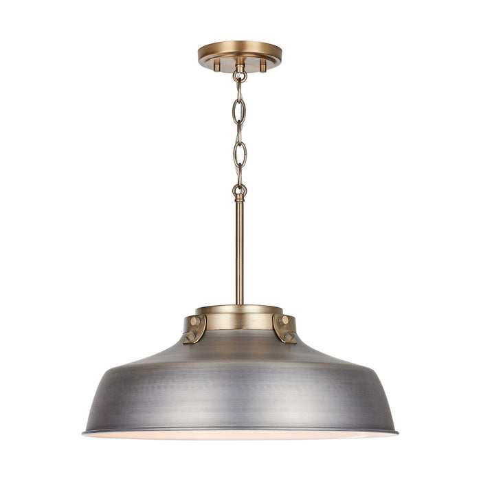 Capital Lighting 9D329A One Light Pendant, Antique Nickel (2)