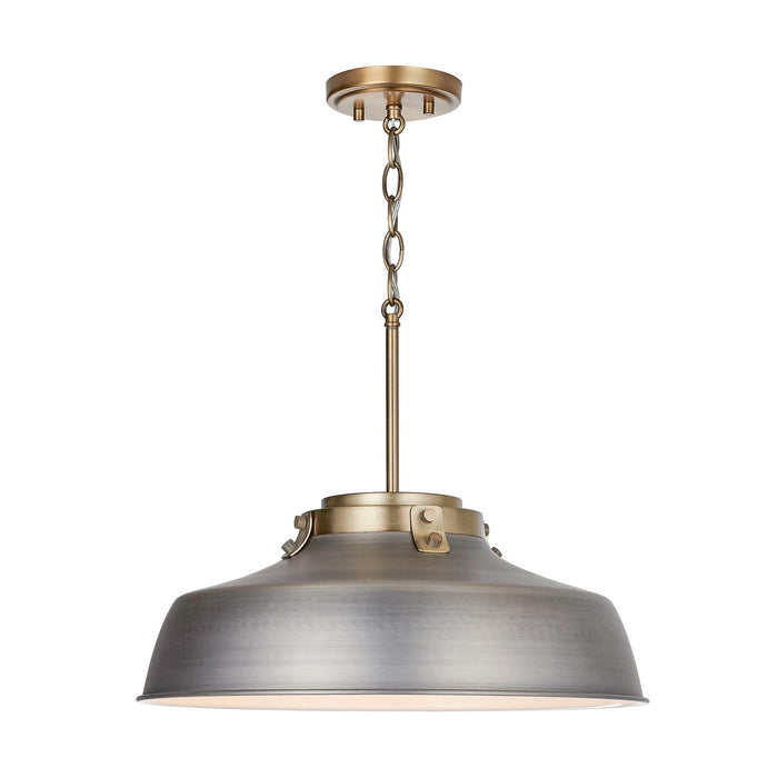 Capital Lighting 9D329A One Light Pendant, Antique Nickel (3)