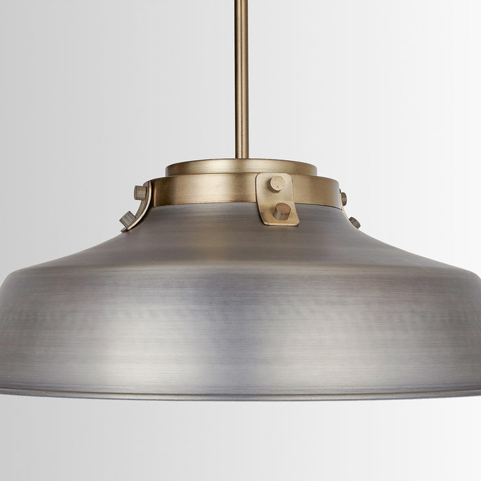 Capital Lighting 9D329A One Light Pendant, Antique Nickel (5)