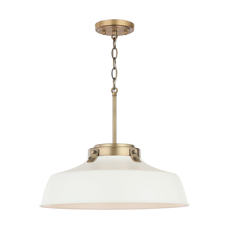 Capital Lighting 9D330A One Light Pendant, Warm White (2)