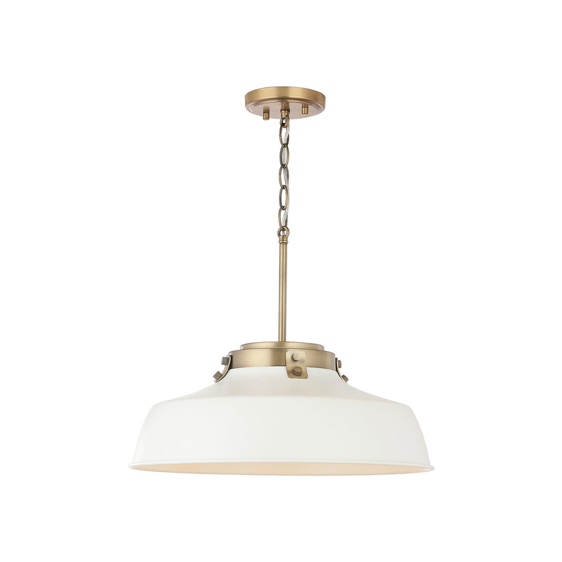 Capital Lighting 9D330A One Light Pendant, Warm White (3)