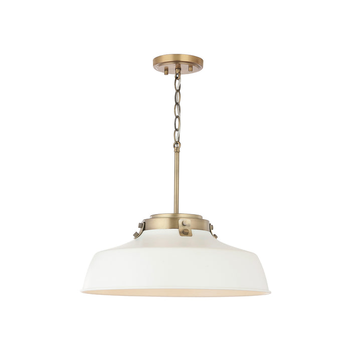 Capital Lighting 9D330A One Light Pendant, Warm White (3)