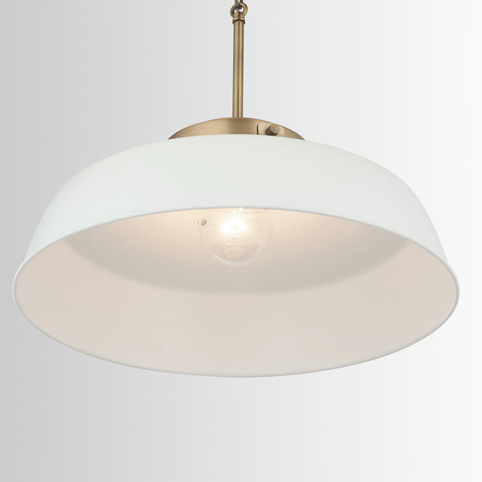 Capital Lighting 9D330A One Light Pendant, Warm White (6)