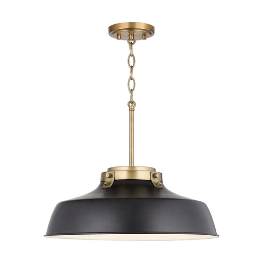 Capital Lighting 9D331A One Light Pendant, Matte Black (2)