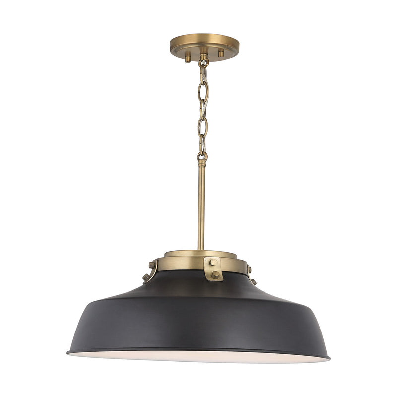 Capital Lighting 9D331A One Light Pendant, Matte Black (3)