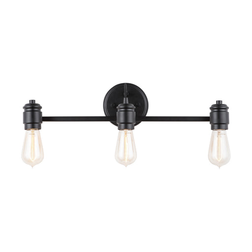 Capital Lighting 9D343A Three Light Vanity, Matte Black (2)