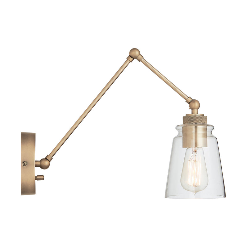 Capital Lighting 9D344A One Light Wall Sconce, Aged Brass (4)