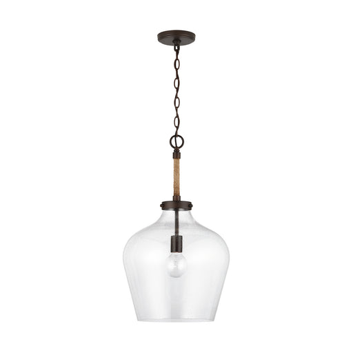 Capital Lighting 9F370A One Light Pendant, Bronze (2)