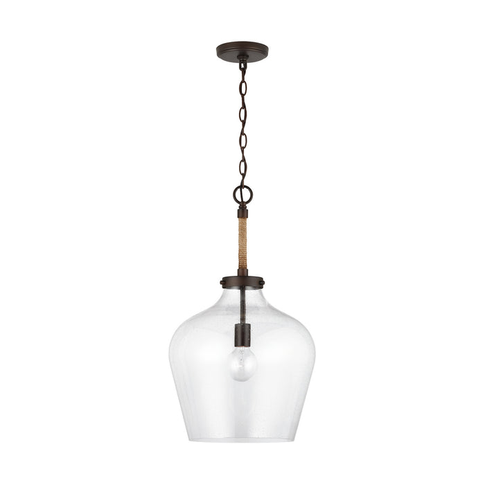 Capital Lighting 9F370A One Light Pendant, Bronze (2)