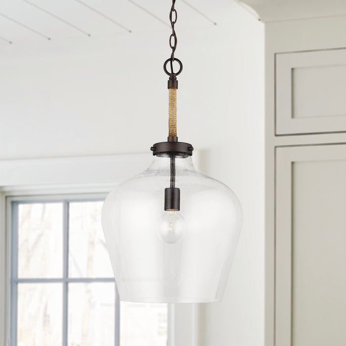 Capital Lighting 9F370A One Light Pendant, Bronze (3)