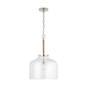 Capital Lighting 9F373A One Light Pendant, Polished Nickel (2)