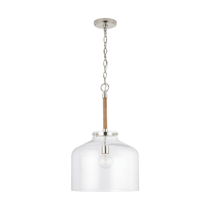 Capital Lighting 9F373A One Light Pendant, Polished Nickel (2)