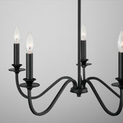 Capital Lighting 9F375A Five Light Chandelier, Matte Black (5)
