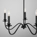 Capital Lighting 9F375A Five Light Chandelier, Matte Black (5)