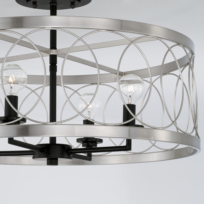 Capital Lighting AA1002BT Four Light Semi-Flush Mount, Black Tie (3)