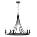 Capital Lighting AA1005BI Six Light Chandelier, Black Iron (2)