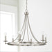 Capital Lighting AA1005BN Six Light Chandelier, Brushed Nickel (3)