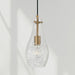 Capital Lighting AA1006AD One Light Pendant, Aged Brass (2)