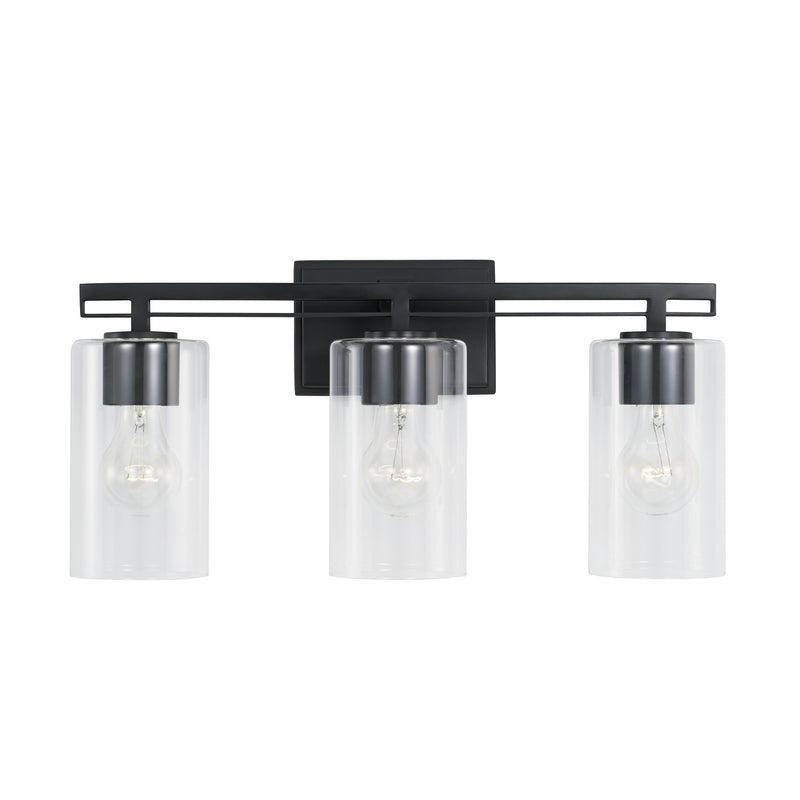 Capital Lighting AA1008MB Three Light Vanity, Matte Black (2)