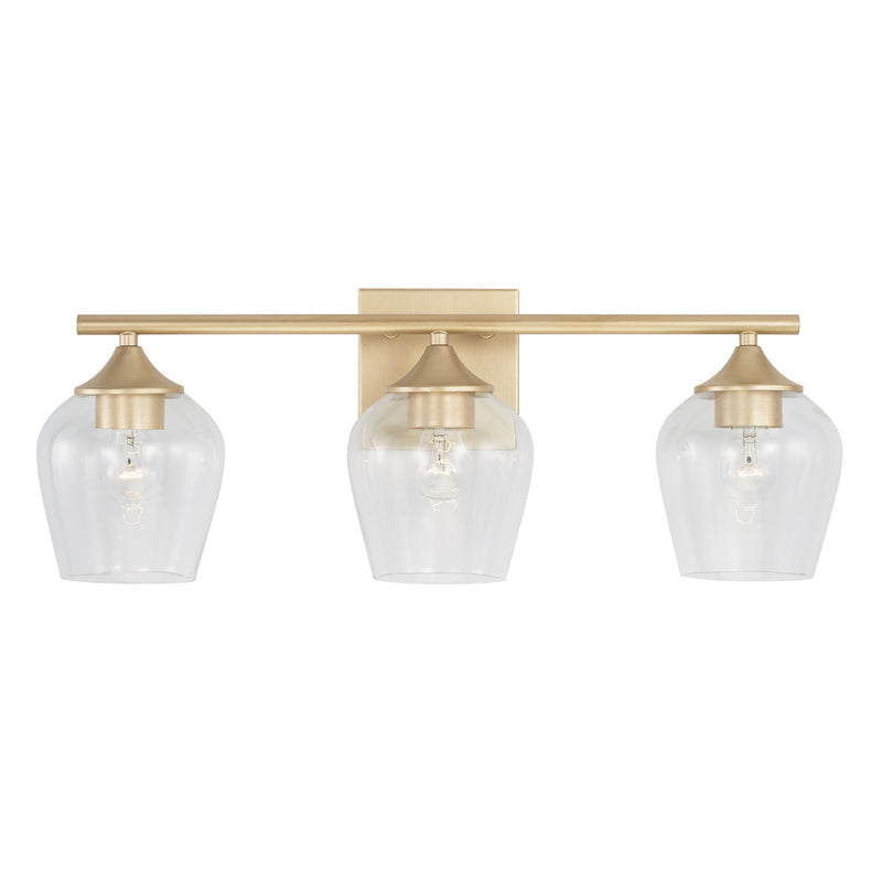 Capital Lighting AA1009SF Three Light Vanity, Soft Gold (2)