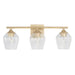 Capital Lighting AA1009SF Three Light Vanity, Soft Gold (2)